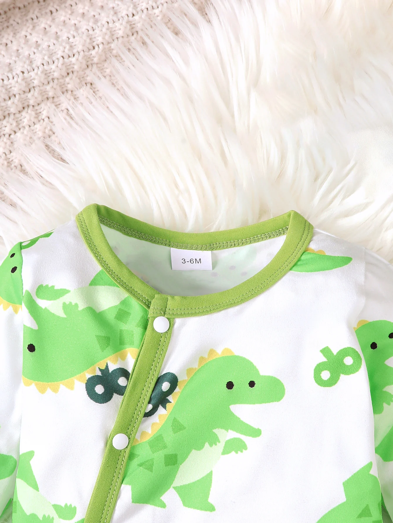 Winter Newborn Infant Baby Boys Romper Bear Print Long Sleeve Button Up Front Rompers Kids Onepiece Soft Fashion Baby Clothing