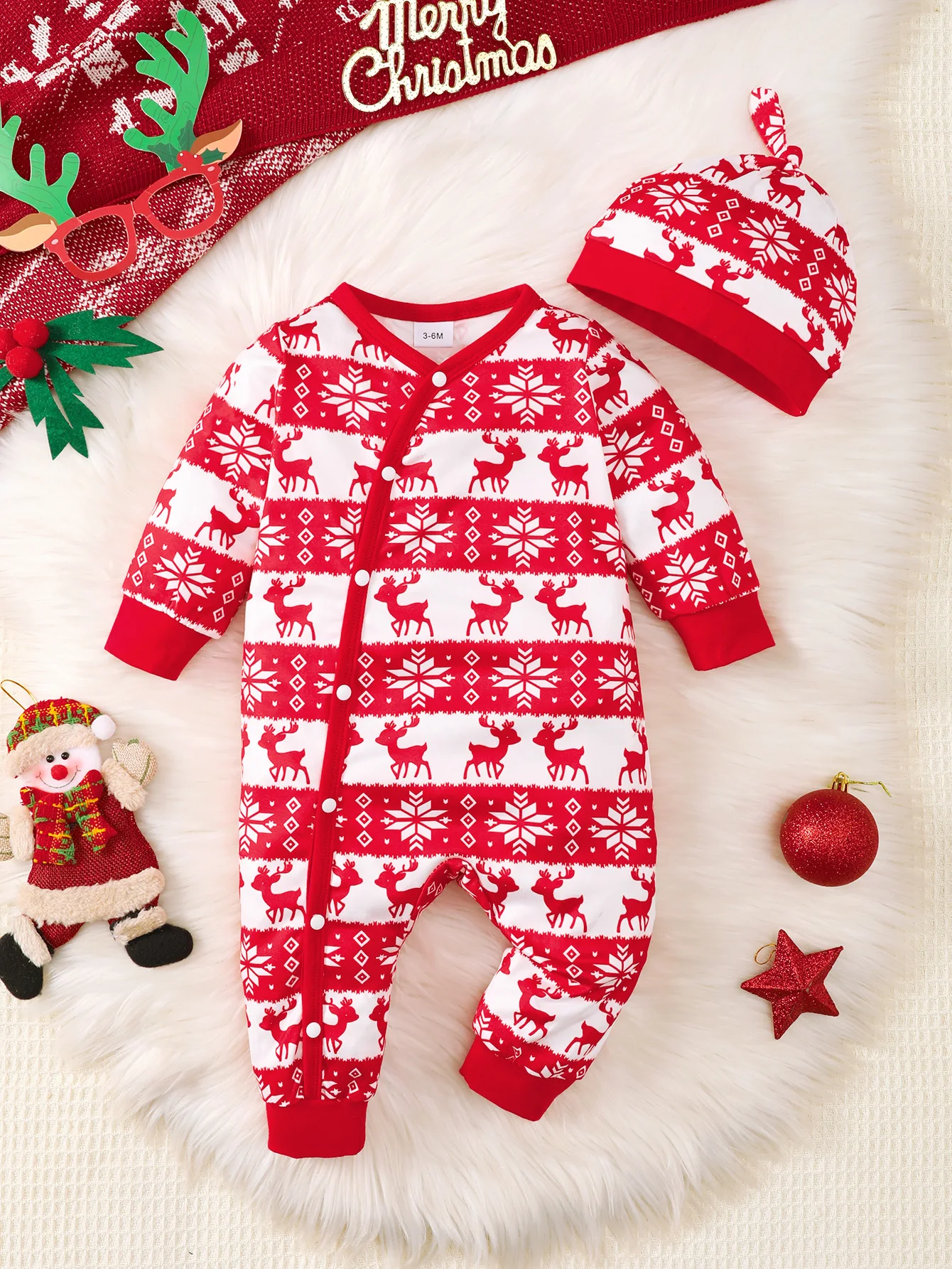 Winter Newborn Infant Baby Boys Romper Bear Print Long Sleeve Button Up Front Rompers Kids Onepiece Soft Fashion Baby Clothing