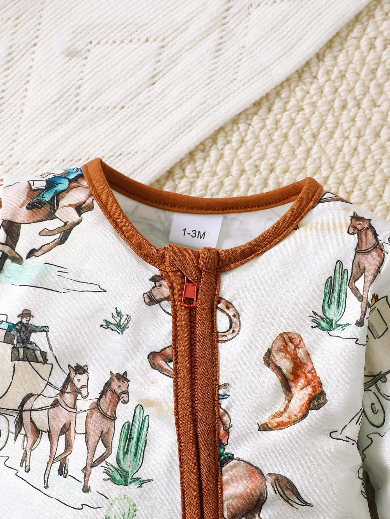 Winter Newborn Infant Baby Boys Romper Bear Print Long Sleeve Button Up Front Rompers Kids Onepiece Soft Fashion Baby Clothing