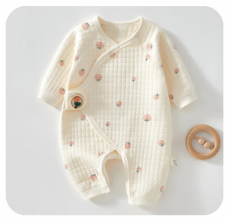 Ircomll Newborn Baby Clothing Autumn Winter Warm Cotton Baby Rompers Pajamas for Girls Boys Infant Home Wear Baby Clothes