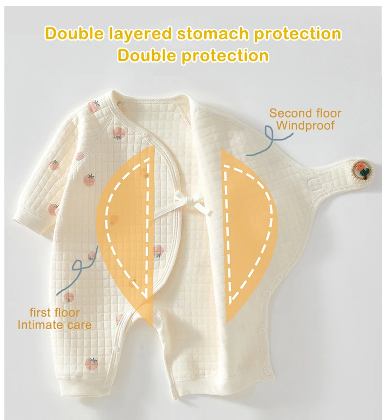 Ircomll Newborn Baby Clothing Autumn Winter Warm Cotton Baby Rompers Pajamas for Girls Boys Infant Home Wear Baby Clothes