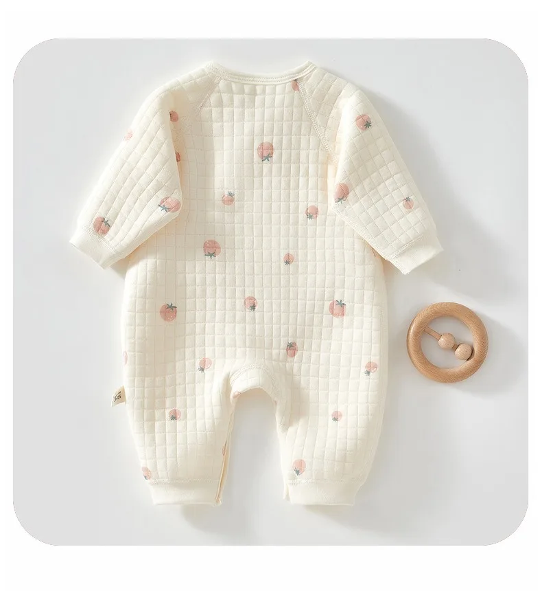 Ircomll Newborn Baby Clothing Autumn Winter Warm Cotton Baby Rompers Pajamas for Girls Boys Infant Home Wear Baby Clothes