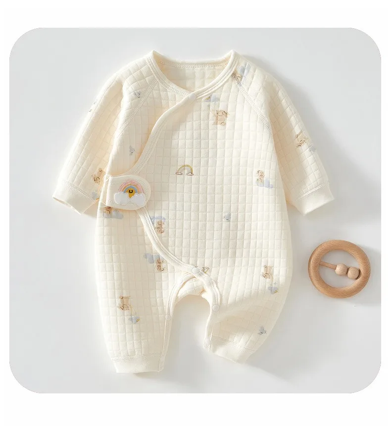 Ircomll Newborn Baby Clothing Autumn Winter Warm Cotton Baby Rompers Pajamas for Girls Boys Infant Home Wear Baby Clothes