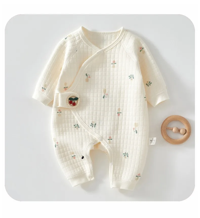 Ircomll Newborn Baby Clothing Autumn Winter Warm Cotton Baby Rompers Pajamas for Girls Boys Infant Home Wear Baby Clothes