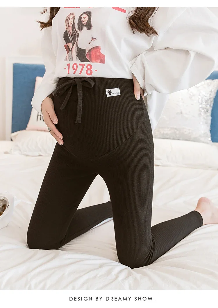 Pregnant Woman Adjustable Big Size Leggings New Maternity Pants Pregnancy Thin Soft Cotton High Waist Clothes