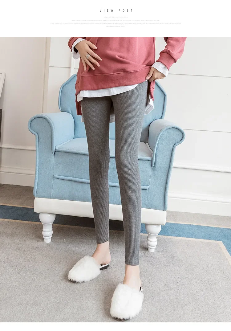 Pregnant Woman Adjustable Big Size Leggings New Maternity Pants Pregnancy Thin Soft Cotton High Waist Clothes