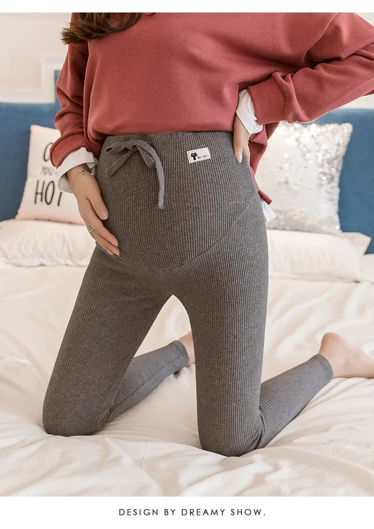 Pregnant Woman Adjustable Big Size Leggings New Maternity Pants Pregnancy Thin Soft Cotton High Waist Clothes