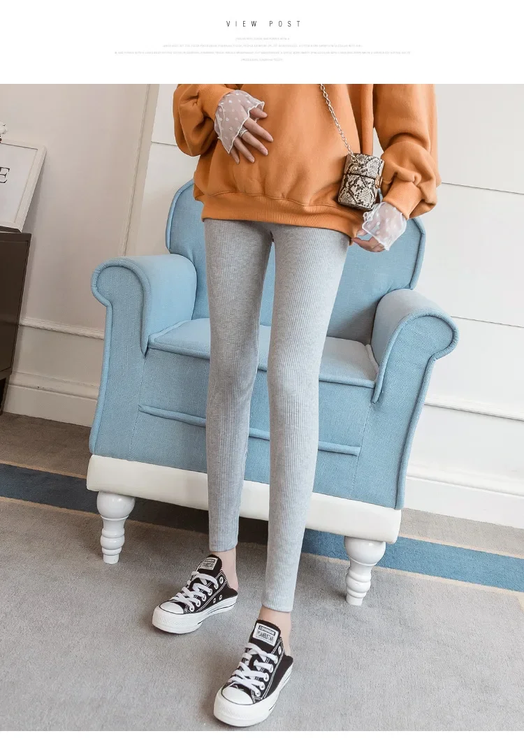 Pregnant Woman Adjustable Big Size Leggings New Maternity Pants Pregnancy Thin Soft Cotton High Waist Clothes