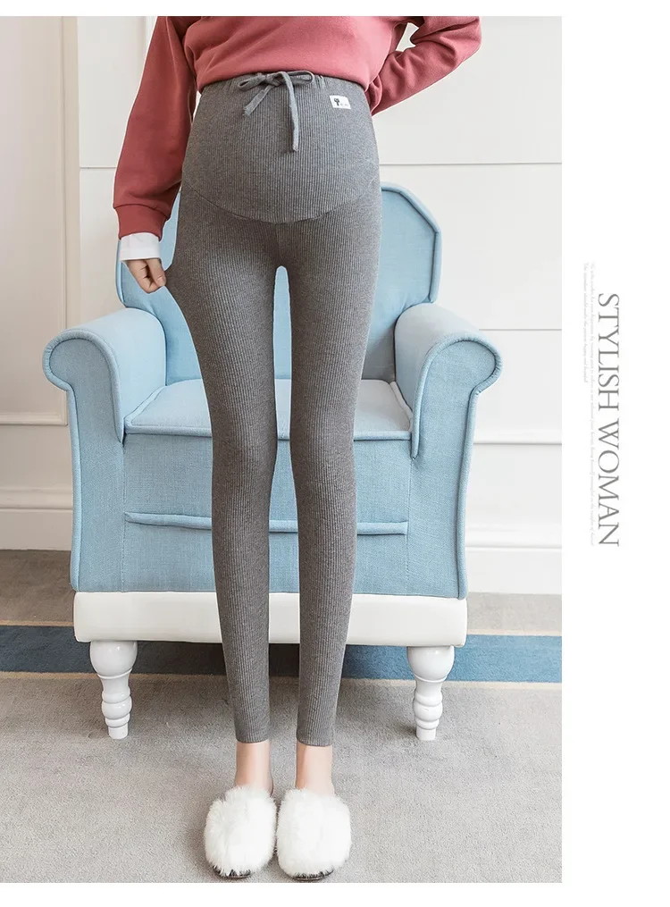 Pregnant Woman Adjustable Big Size Leggings New Maternity Pants Pregnancy Thin Soft Cotton High Waist Clothes