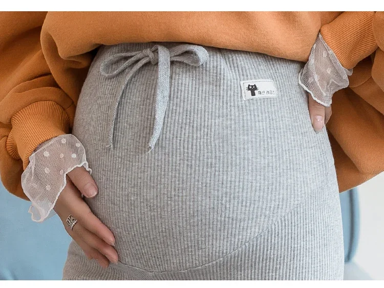 Pregnant Woman Adjustable Big Size Leggings New Maternity Pants Pregnancy Thin Soft Cotton High Waist Clothes