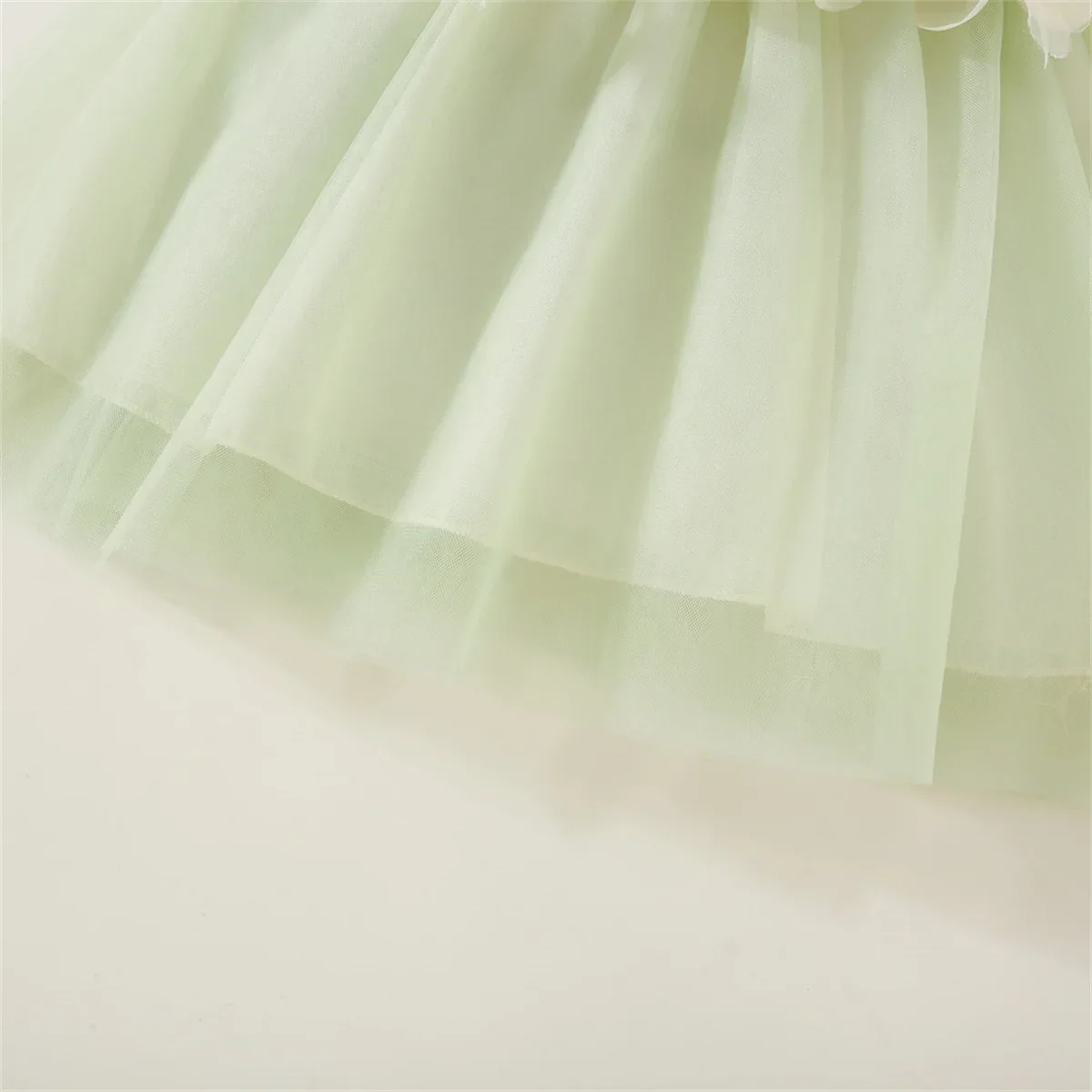Sweet Baby Girl Wedding Party Evening Dresses Summer Clothes Petal Mesh Birthday Princess Kids Costumes 0 To 3 Years Old Toddler