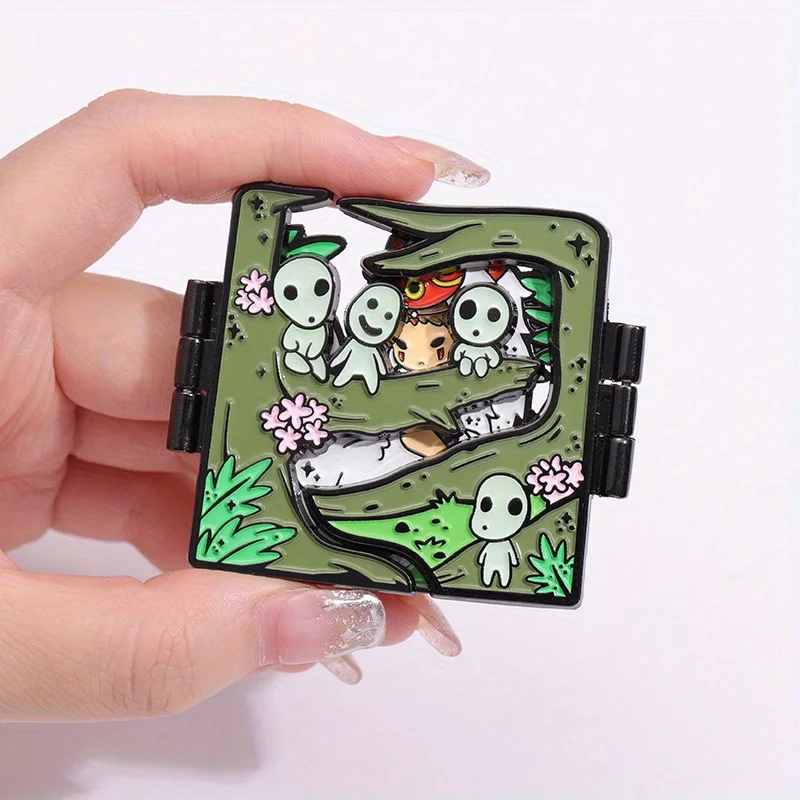 Cartoon Anime Character Enamel Pin Brooch Foldable metal Badge Perfect Gifts for Friends
