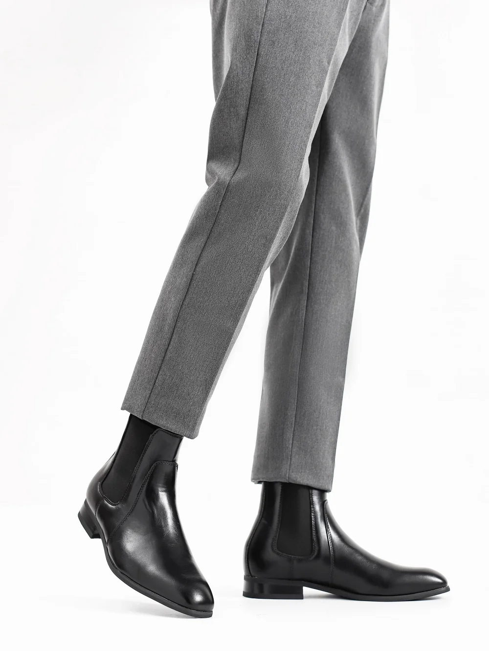 40~46 Chelsea Boots Men 2024 Brand Comfortable Fashion Leather Men Boots #KD431