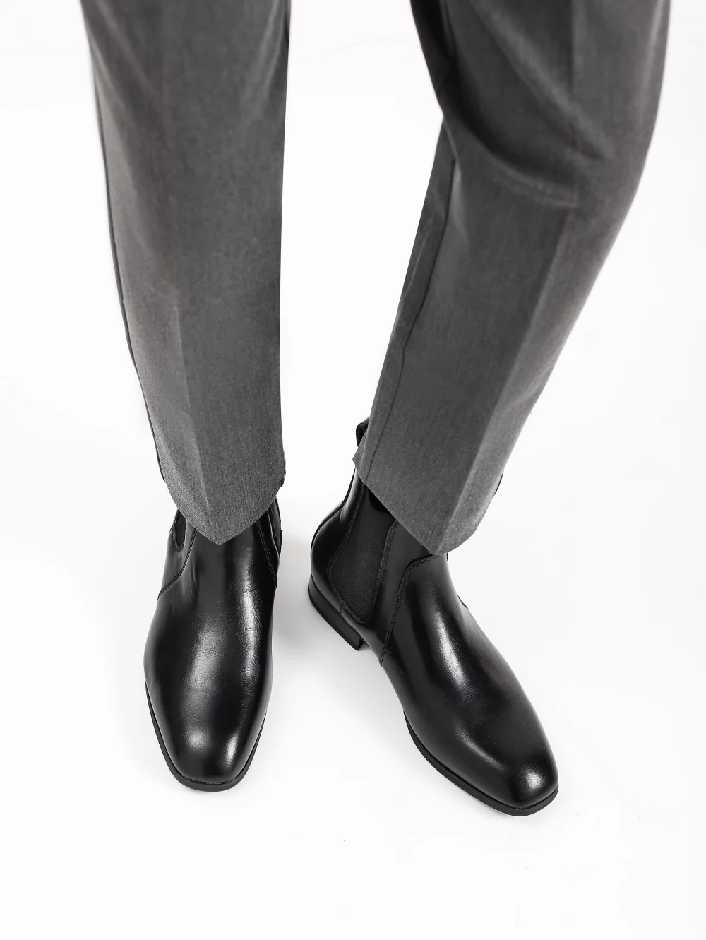 40~46 Chelsea Boots Men 2024 Brand Comfortable Fashion Leather Men Boots #KD431