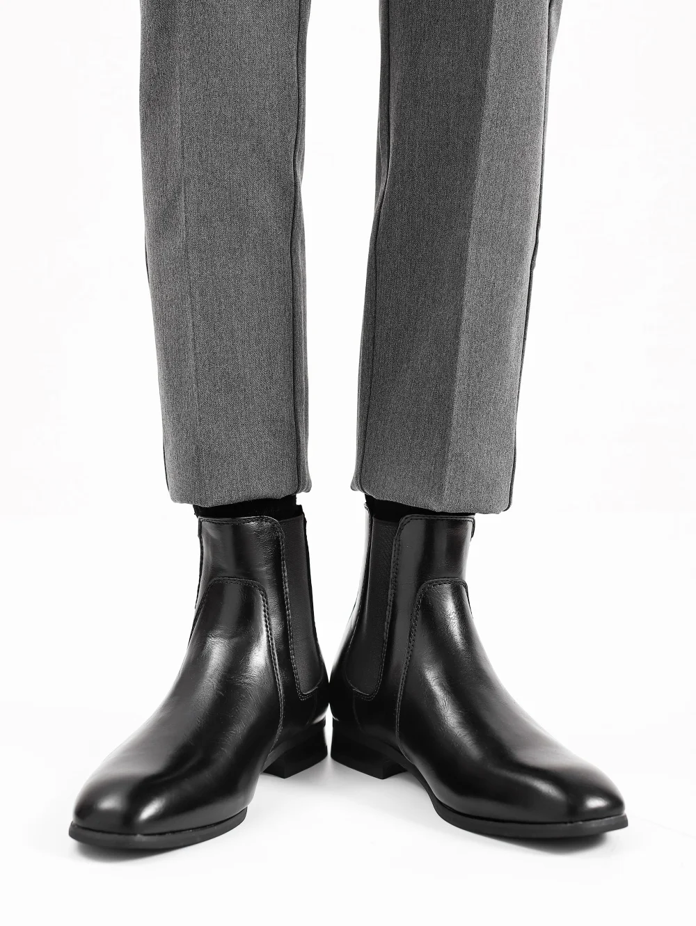 40~46 Chelsea Boots Men 2024 Brand Comfortable Fashion Leather Men Boots #KD431