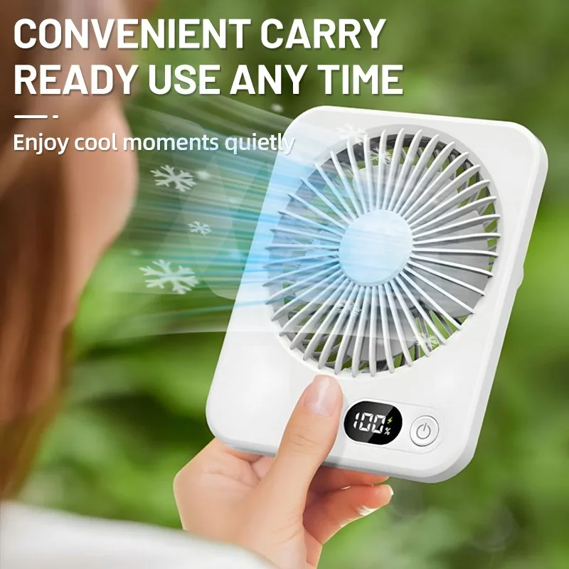 Mini Portable Folding USB Charging Power Bank Summer Cooling Fan Handheld Desk Multi Function Fan for Sports