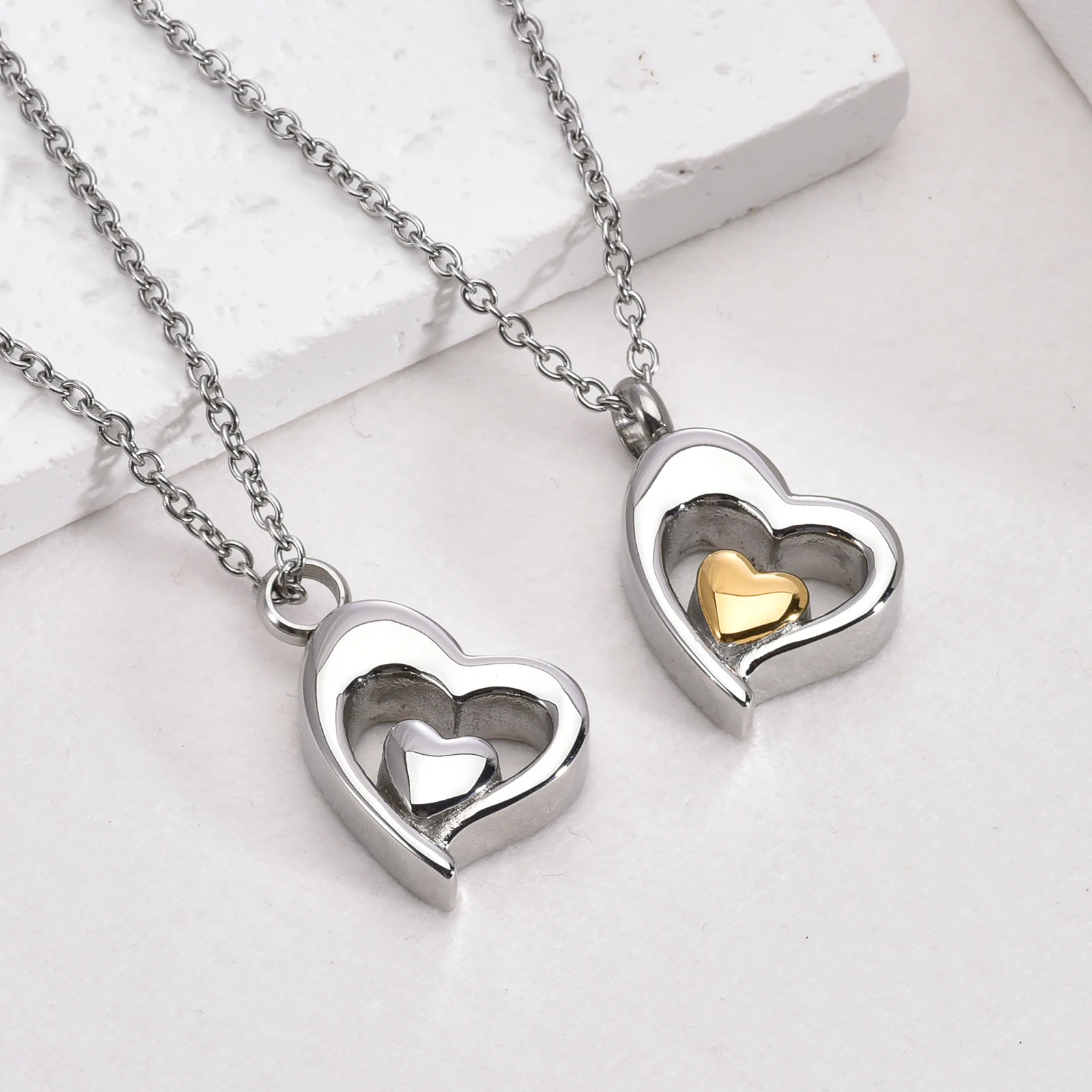 Cremation Jewelry for Ashes for Human Keepsake Stainless Steel Memorial Pendant Cremation Urn Necklace for Human Ashes