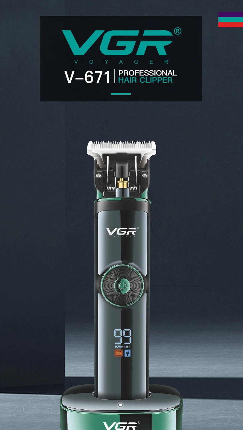 VGR Long Life Hair Trimmer Powerful Power Hair Trimmer Set for Men with Base series hair trimmer