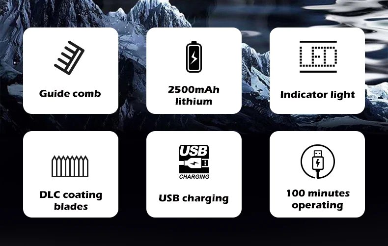 VGR Long Life Hair Trimmer Powerful Power Hair Trimmer Set for Men with Base series hair trimmer
