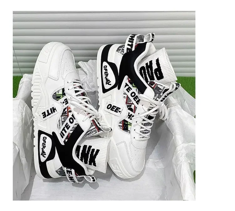 Casual Fashion Leather Sneakers New Skateboard Mens Shoes Outdoor Running Sports shoes Hiking Tennis Platform Luxury footwear