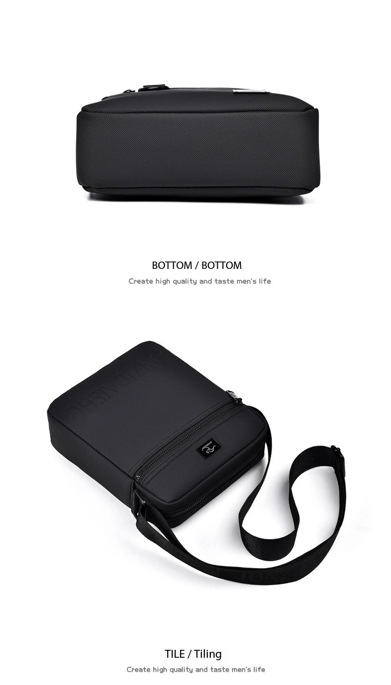 Luxury Brand Simple Men Business Messenger Bag For Man Oxford Casual Small Shoulder Bag Male Blue Waterproof Nylon Crossbody Bag