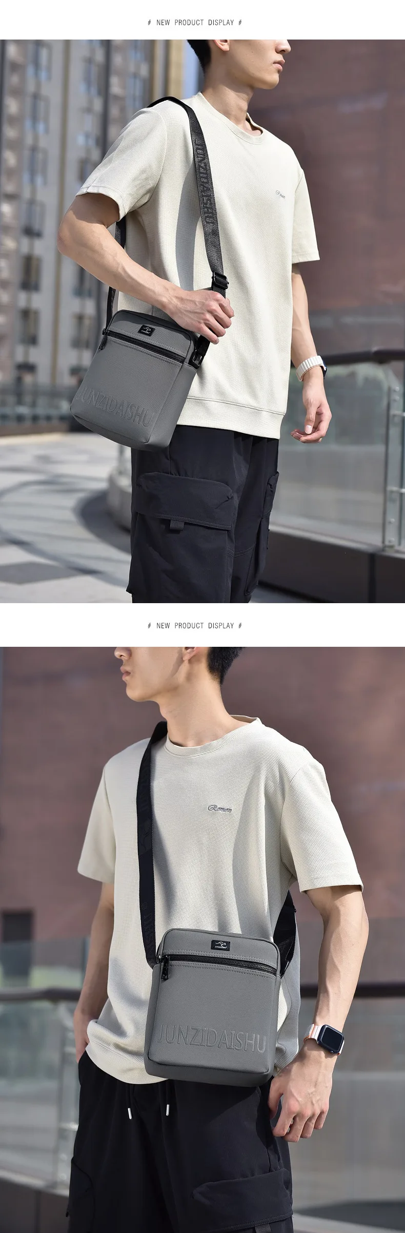 Luxury Brand Simple Men Business Messenger Bag For Man Oxford Casual Small Shoulder Bag Male Blue Waterproof Nylon Crossbody Bag
