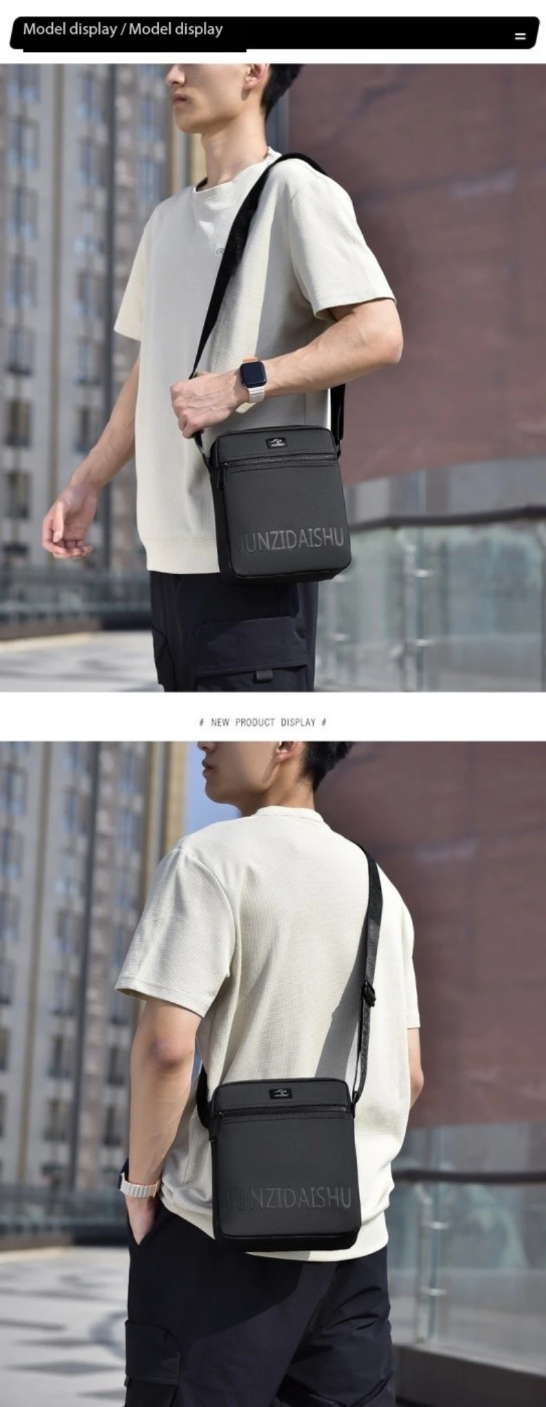 Luxury Brand Simple Men Business Messenger Bag For Man Oxford Casual Small Shoulder Bag Male Blue Waterproof Nylon Crossbody Bag