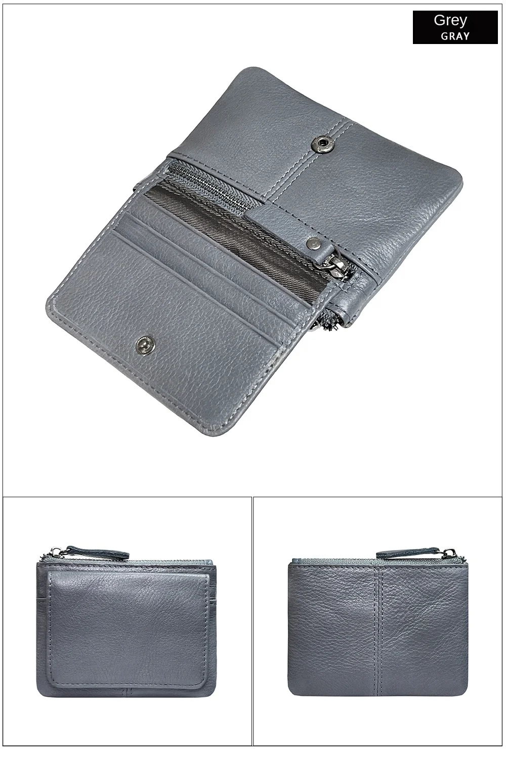 New Cow Leather Women's And Men's Card Bag Coin Purse Slim Credit Card Holder Wallet For Men and Women ID Card Pocket