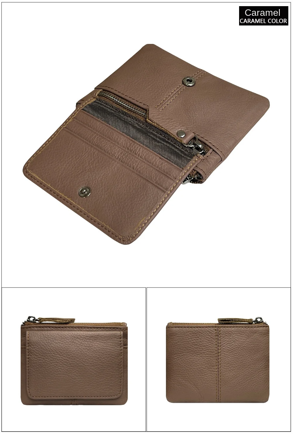 New Cow Leather Women's And Men's Card Bag Coin Purse Slim Credit Card Holder Wallet For Men and Women ID Card Pocket