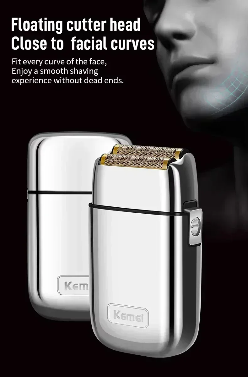 Kemei Hair Clipper KM-TX1 KM-2010 KM-1949 Professional Metal Body Electric Trimmers Rechargeable Men's Shaver Gold and Sliver
