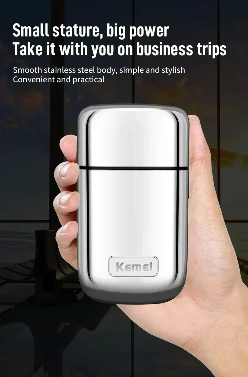 Kemei Hair Clipper KM-TX1 KM-2010 KM-1949 Professional Metal Body Electric Trimmers Rechargeable Men's Shaver Gold and Sliver
