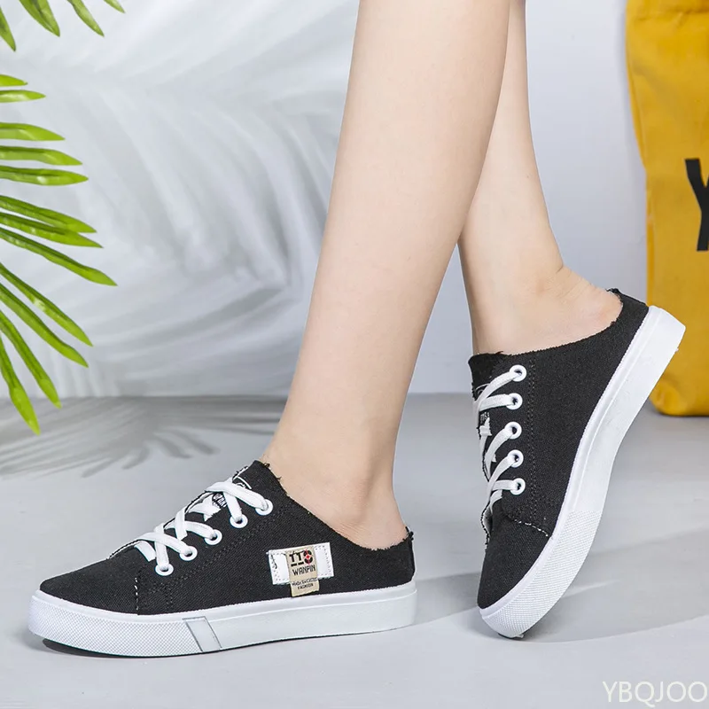 Ladies Versatile Canvas Shoes New Casual Comfort Shoes Student White Sports Flat Fashion Light Women's Sneakers Zapatos Mujer