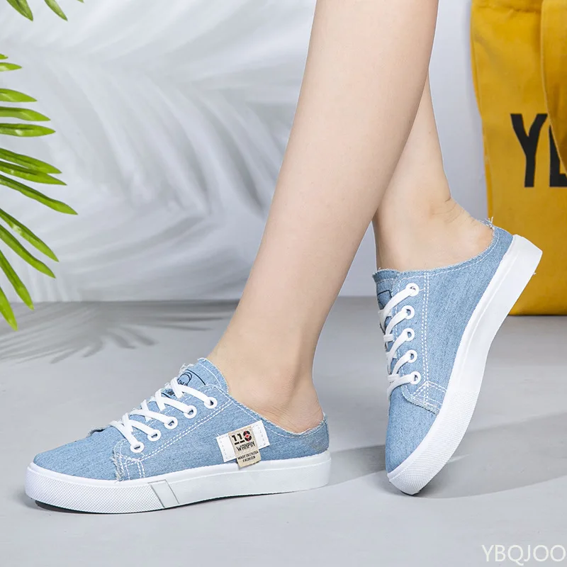Ladies Versatile Canvas Shoes New Casual Comfort Shoes Student White Sports Flat Fashion Light Women's Sneakers Zapatos Mujer
