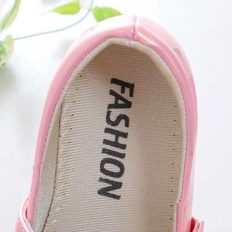 Kids Leather Shoes for Girls School Black Beige Shoes Floral Flower Girl Flats for Wedding Party Children Mary Janes Princess