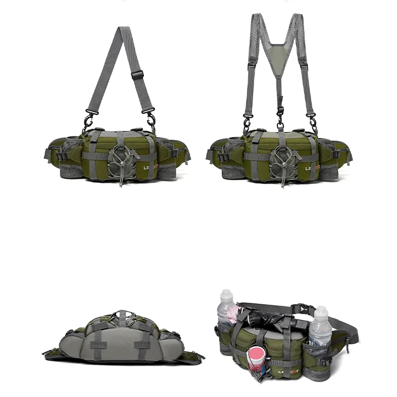 Outdoor Sports Waist Bag Hiking Cycling Climbing Storage Bag Versatile Travel Mountaineering Waist Bag
