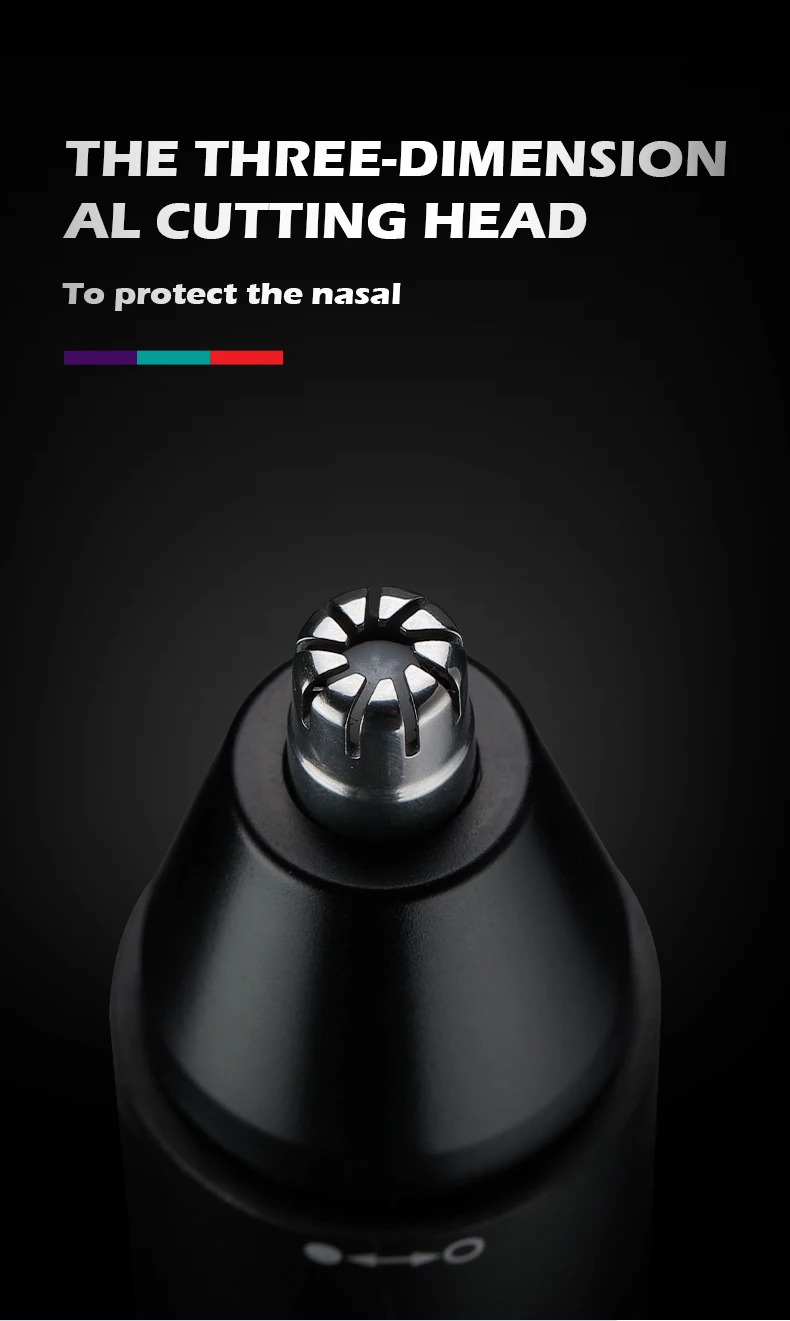 VGR Washable Nose Hair Trimmer Beard Facial Hair Trimer Eyebrow Electric Brow Nose Trimmer 2 In 1 Rechargeable V-613