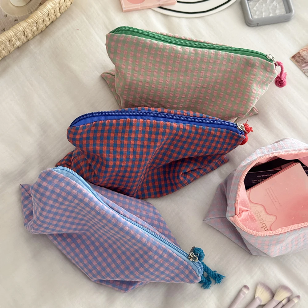 Fashion Simple Mesh Women Cosmetic Handbag Pouch Large Capacity Travel Organizer Makeup Bag Mini Lipsticks Make Up Storage Bag