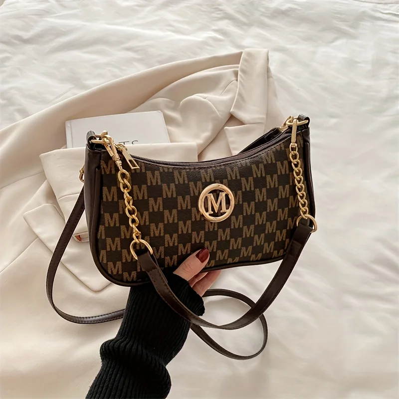 Vintage Style Handbag Crossbody Bag, Adjustable Strap Women Messenger Shoulder Bag, Sophisticated Accessory Tote Bag Purse