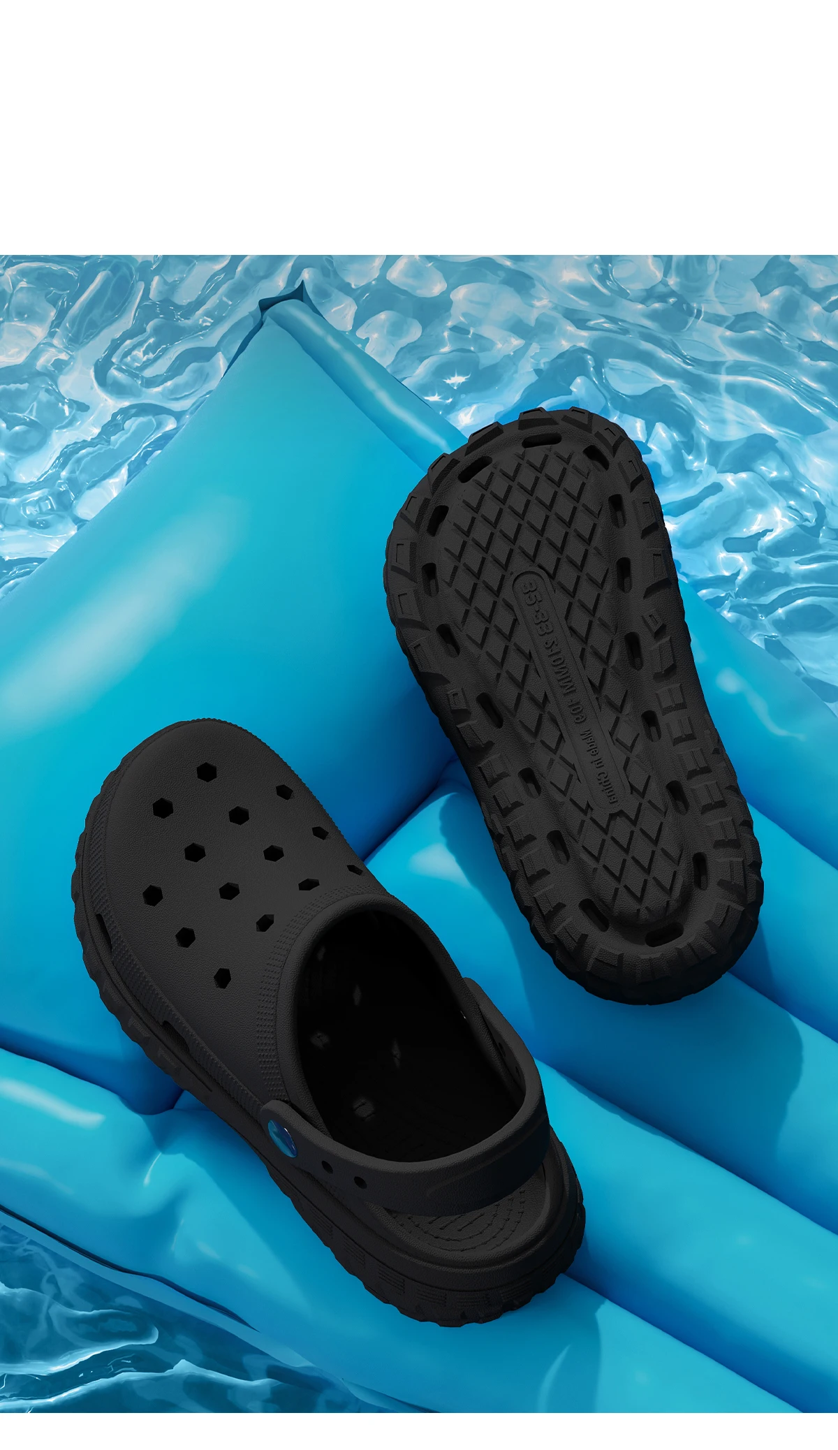 EVA Unisex Hole Shoes Beach Thick Bottom Outdoor Slippers Comfortable Breathable Indoor Slippers
