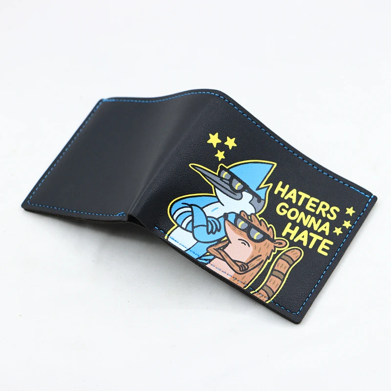 Vintage Designer Bifold Wallet 'Haters Gonna Hate' - Unisex cartoon PU Purse