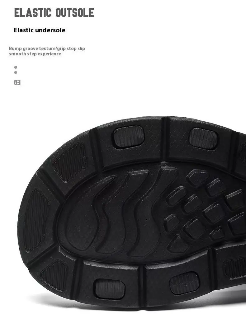 A Pair of Men's New Summer Casual Shoes, Fashionable and Trendy Sports Wear-Resistant Sandals, Cool Beach Shoes