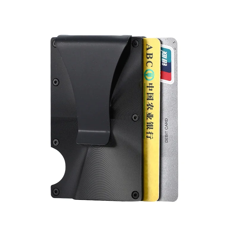 Rfid metal carbon fiber Airtag Wallets Men money Card Holder Slim Thin For Apple Air Tag Purses Smart Black Walet male gift
