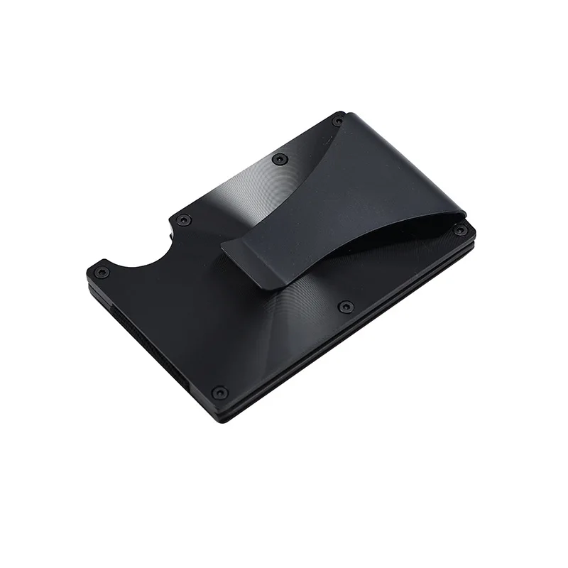 Rfid metal carbon fiber Airtag Wallets Men money Card Holder Slim Thin For Apple Air Tag Purses Smart Black Walet male gift