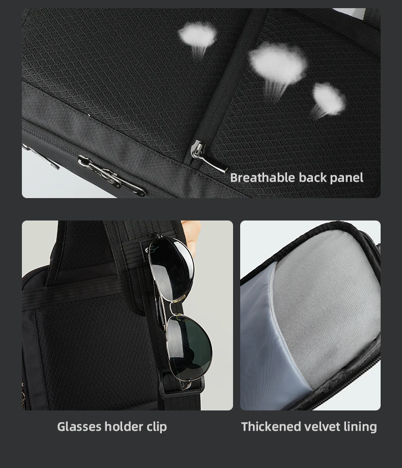 HK Business Crossbody Bag For Men Portable Shoulder Messenger Bags Male Waterproof Travel Short Trip Chest Bag For 11 Inch iPad