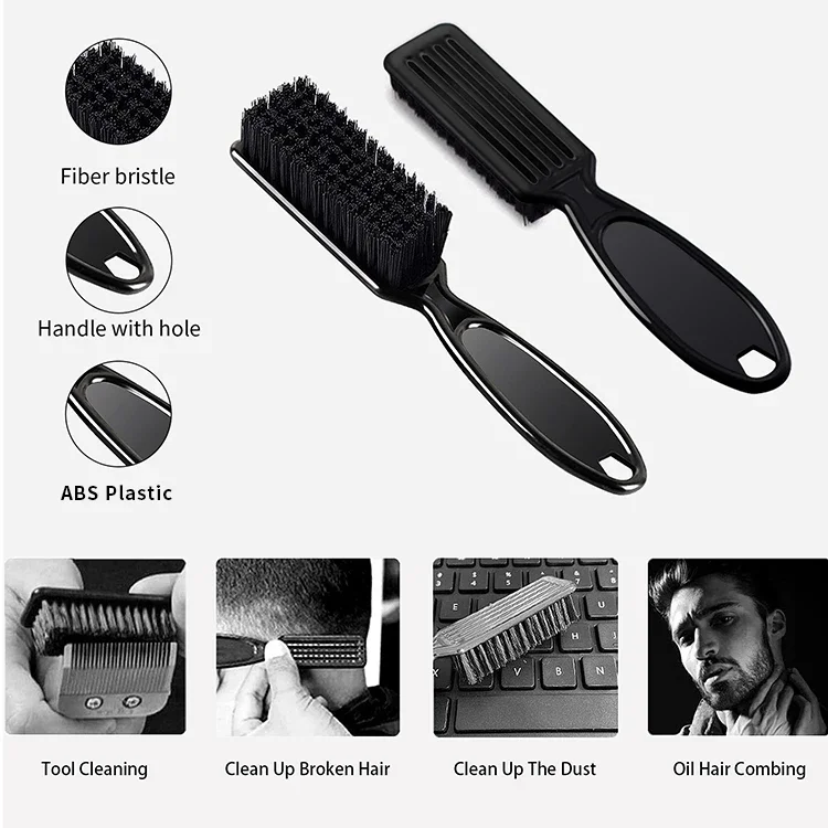 10/20/30/40/50Pcs Wholesale Plastic Soft Bristle Haircut Fading Brush Combo Set Neck Broken Hair Cleaning Dust Removal Tools