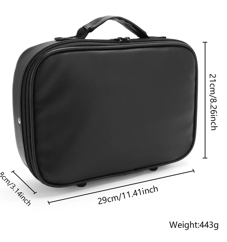 Black Barber Electric Clipper Bag Salon Hairdressing Tool Storage Travel Shaver Organizer Beard Trimmer Box Holder for Carrying