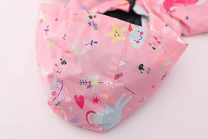 Children's Clothing Sets Cartoon Raincoat Suit Girls Boys Sets Waterproof Top and Pants 2pcs For Kids Hooded Jacket And Trousers