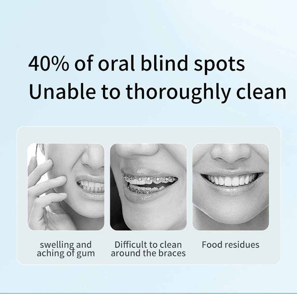 Teeth Water Flosser Electric Oral Irrigator Portable Home Dental Cleaning Teeth Rechargeable Waterproof Teeth Cleaner Oral Care