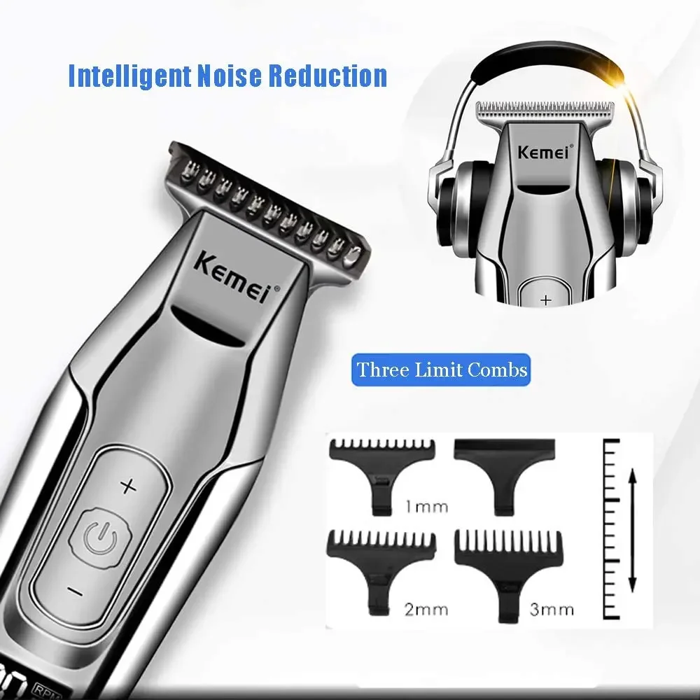 Kemei Hair Clipper KM-5027 Or Blade Trimmer for Men Adjustable Speed LED Digital Hair Clipper Carving Clippers Electric Razor