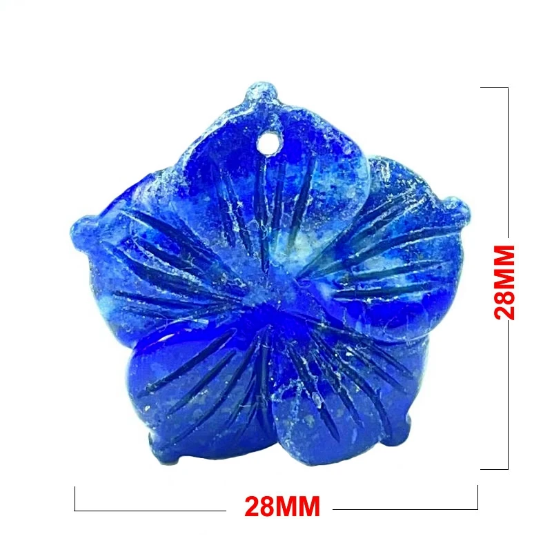 New 28MM Peach Blossom Pendant Natural Stone Amethyst Tiger Eye Agate Crystal Necklace Pendant DIY Jewelry Accessories Wholesale